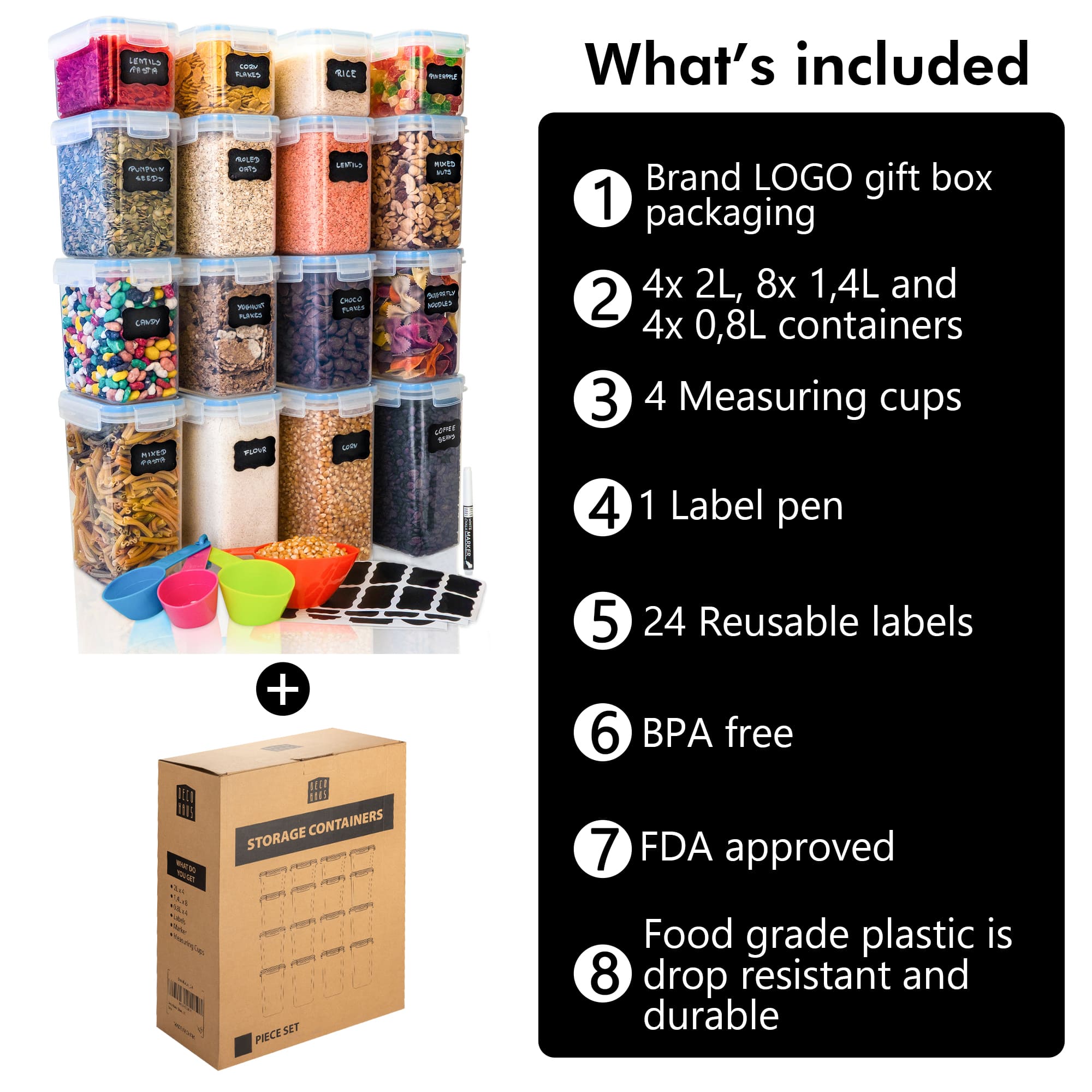 Vorratsgläser zur Aufbewahrung brez žličk (5)