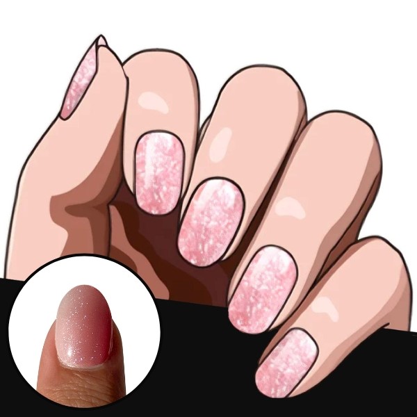 UVNAILS-Pink-glitter